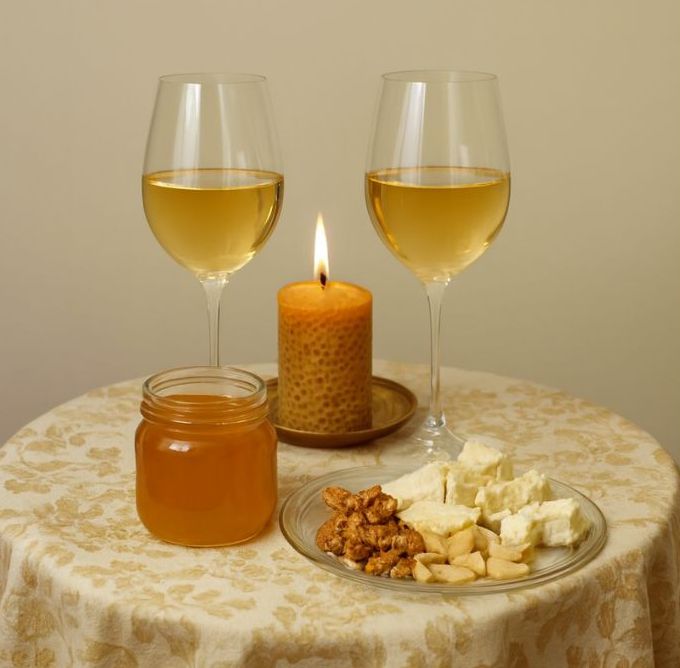 sklenice svíčka med mini